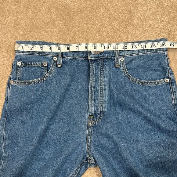 Everlane NWT Summer Slouch Button Front Blue Jean Denim Organic Cotton Women 28 - Picture 5 of 11